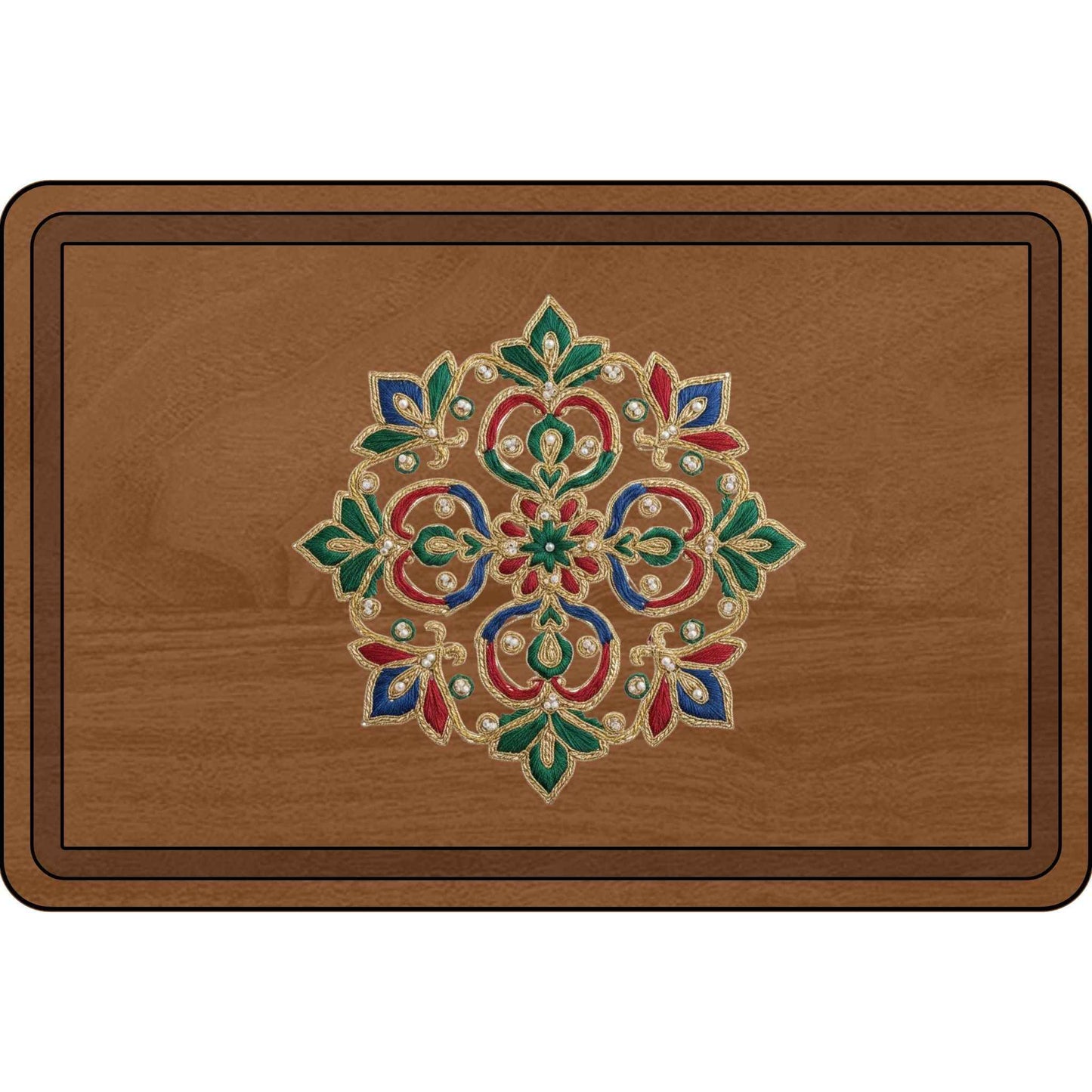 Engraved Wooden Cutting Board with Floral Design - Unique Kitchen Decor and Personalized Gift for Home Cooks and Weddings