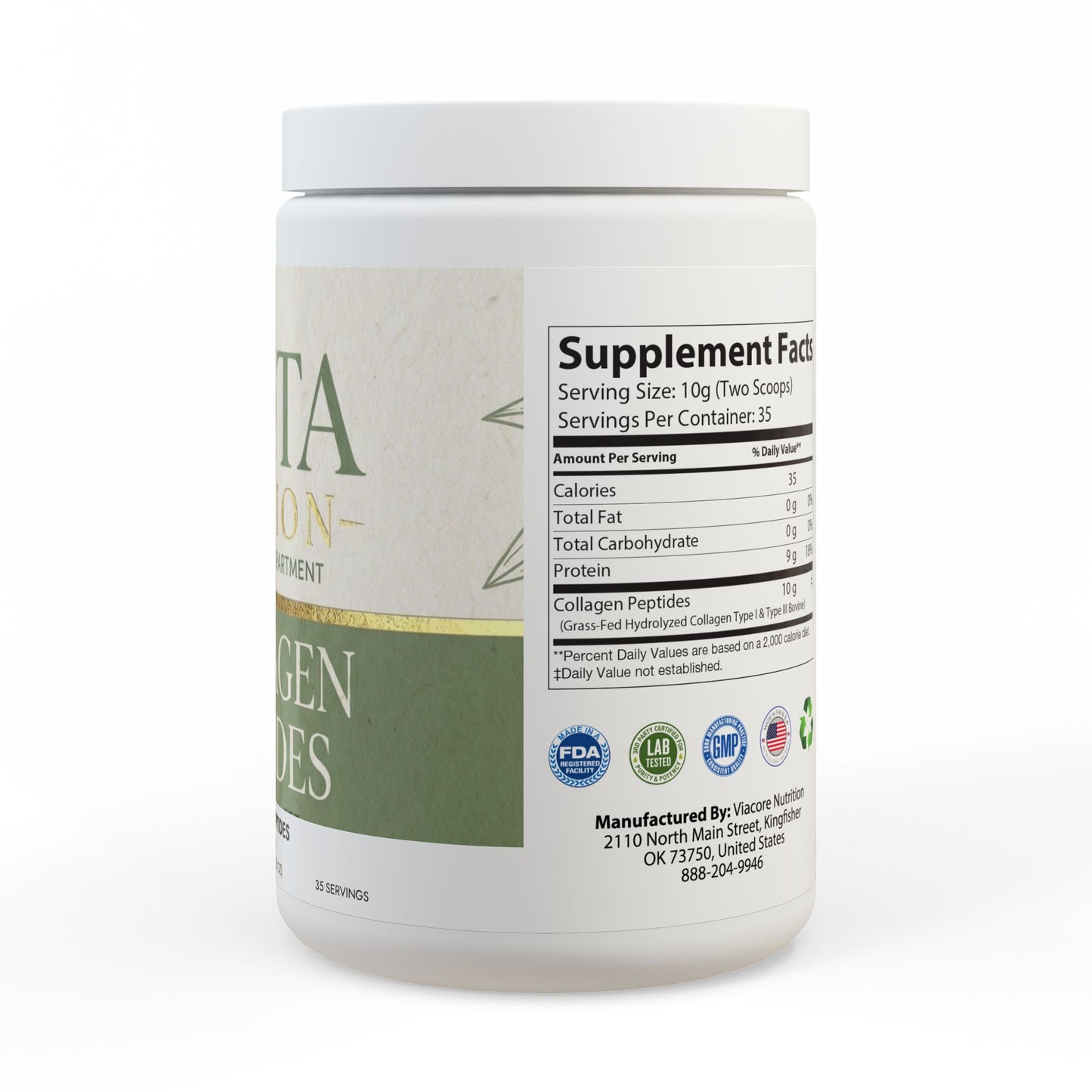 Collagen Peptides Type I & III - 350g Powder