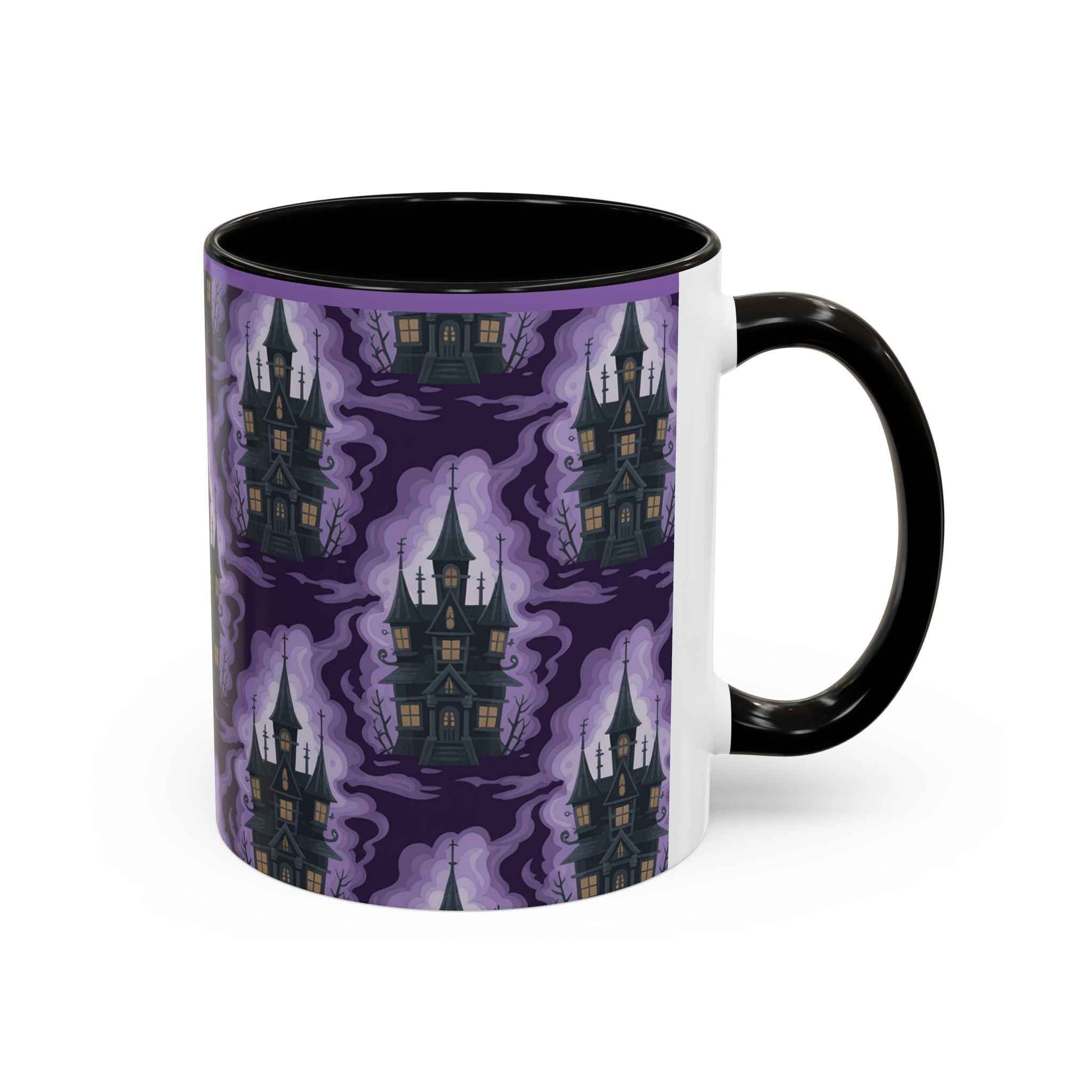 Haunted Castle Coffee Mug - Gothic Halloween Drinkware for Spooky Sips