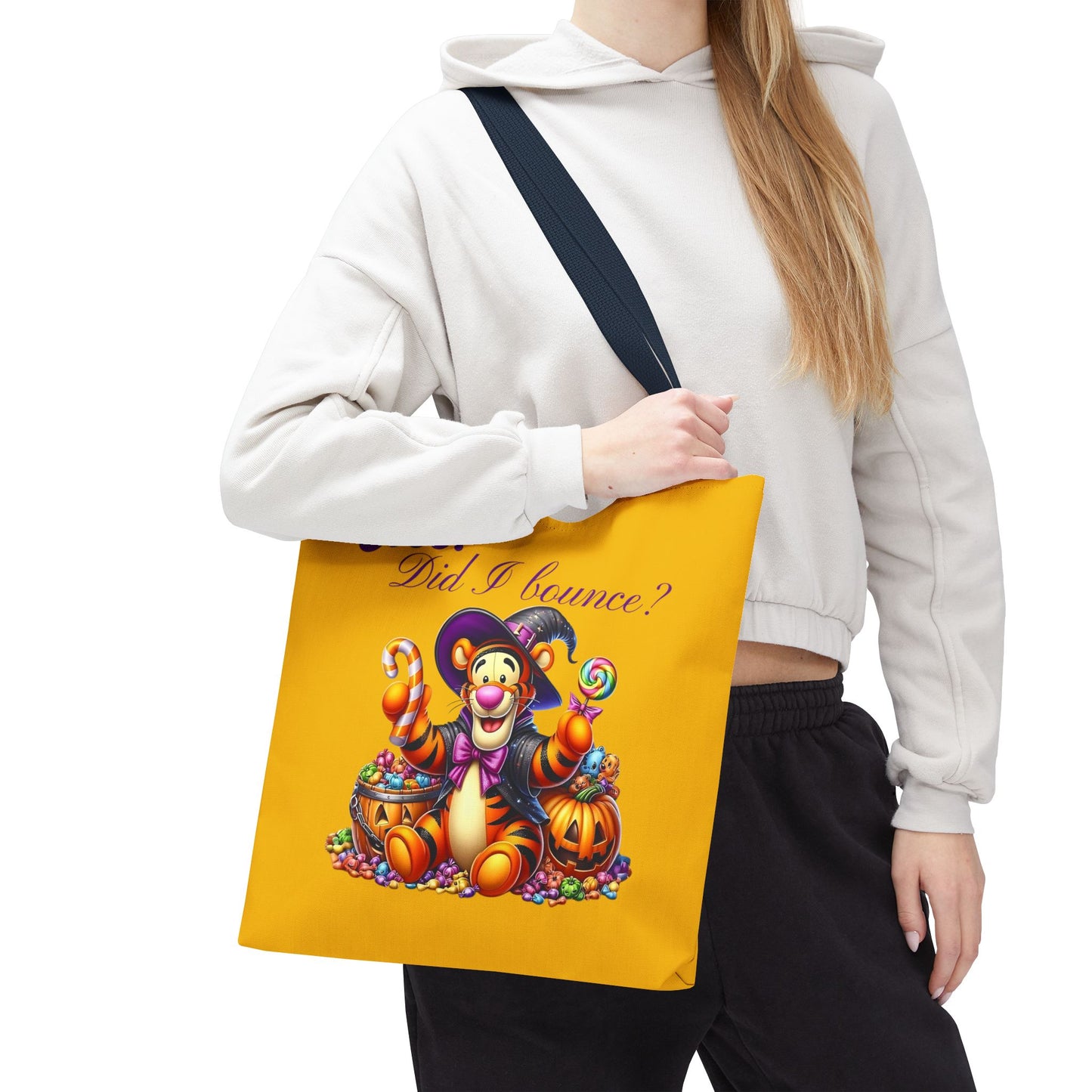 Halloween Tote Bag - Boo! Did I Bounce? Fun Trick or Treat Bag, Cute Gift for Halloween Lovers, Seasonal Shopping Bag, Fall Decor - Ghita Shop