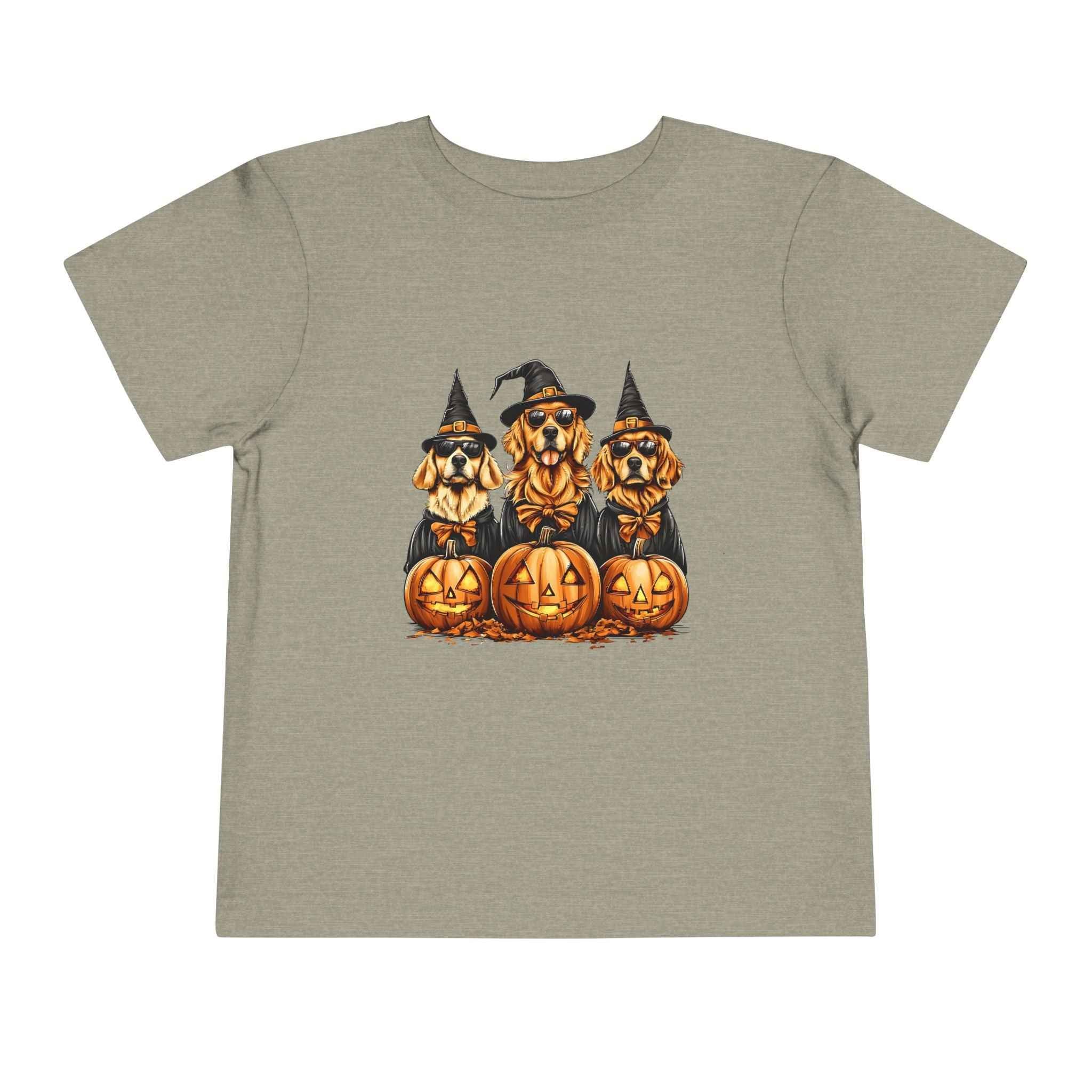 Halloween Puppy Witch Tee - Cute Toddler Shirt for Kids' Halloween Fun