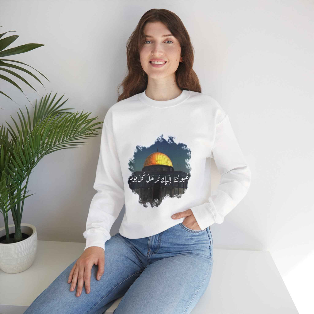 Palestine Best Sweatshirt - Heavy Blend Crewneck Palestine Sweatshirt