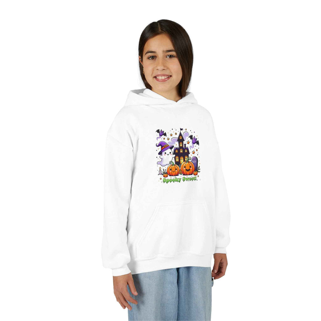 Hooded Halloween Sweatshirt - Spooky Sweet Design for Halloween Fun
