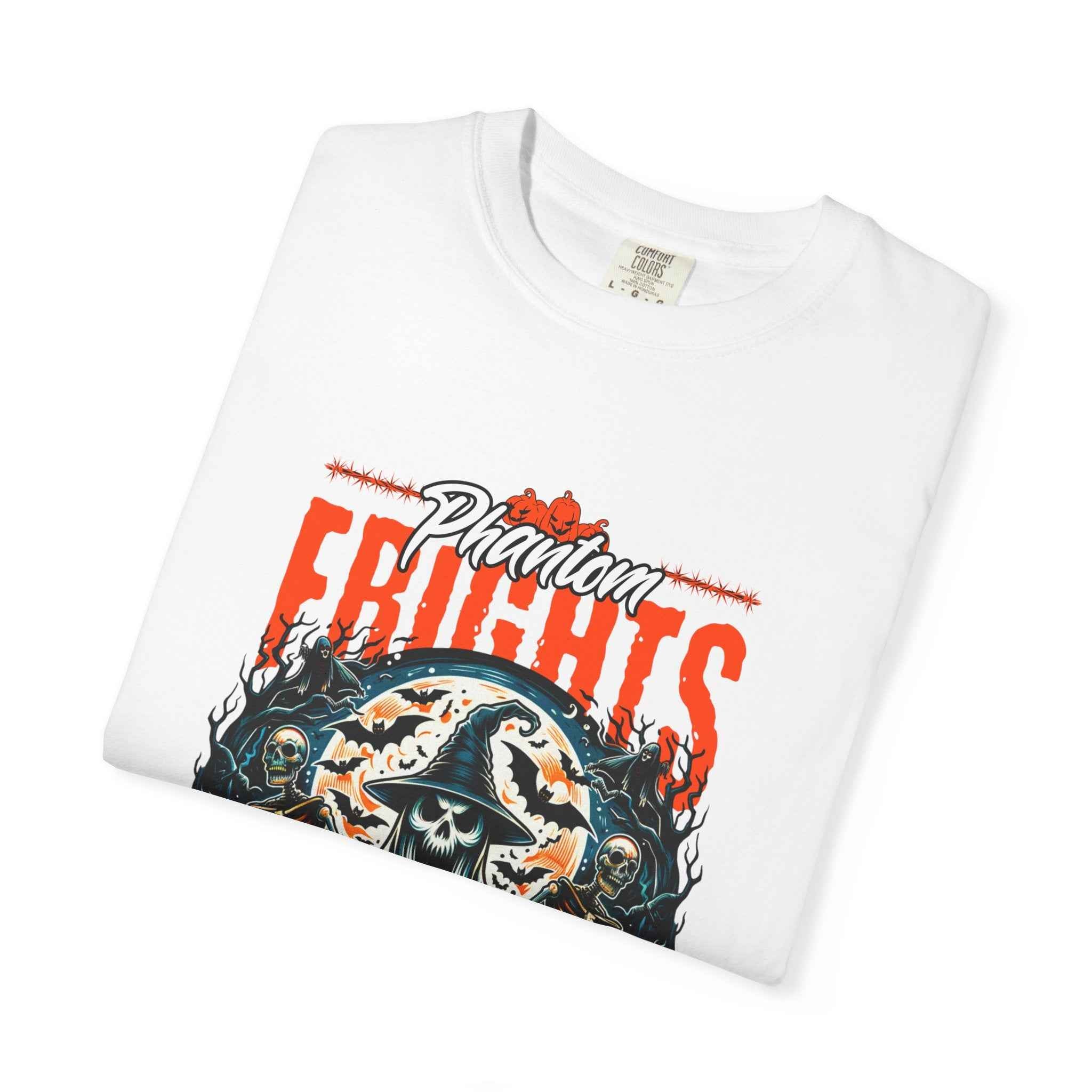 Phantom Frights T-Shirt - Unisex Garment-Dyed Tee for Spooky Seasons