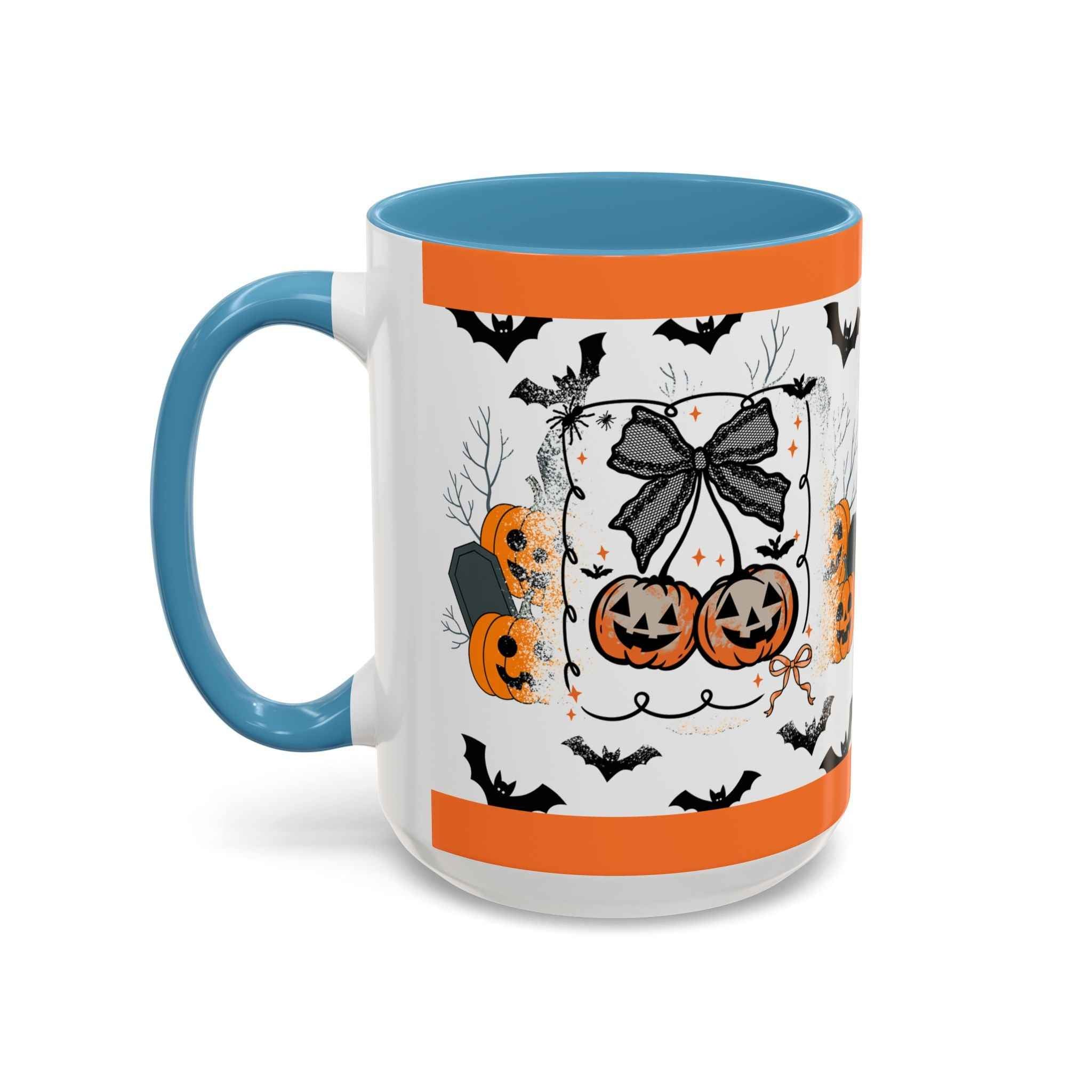 Halloween Coffee Mug - Spooky Pumpkin Design Accent