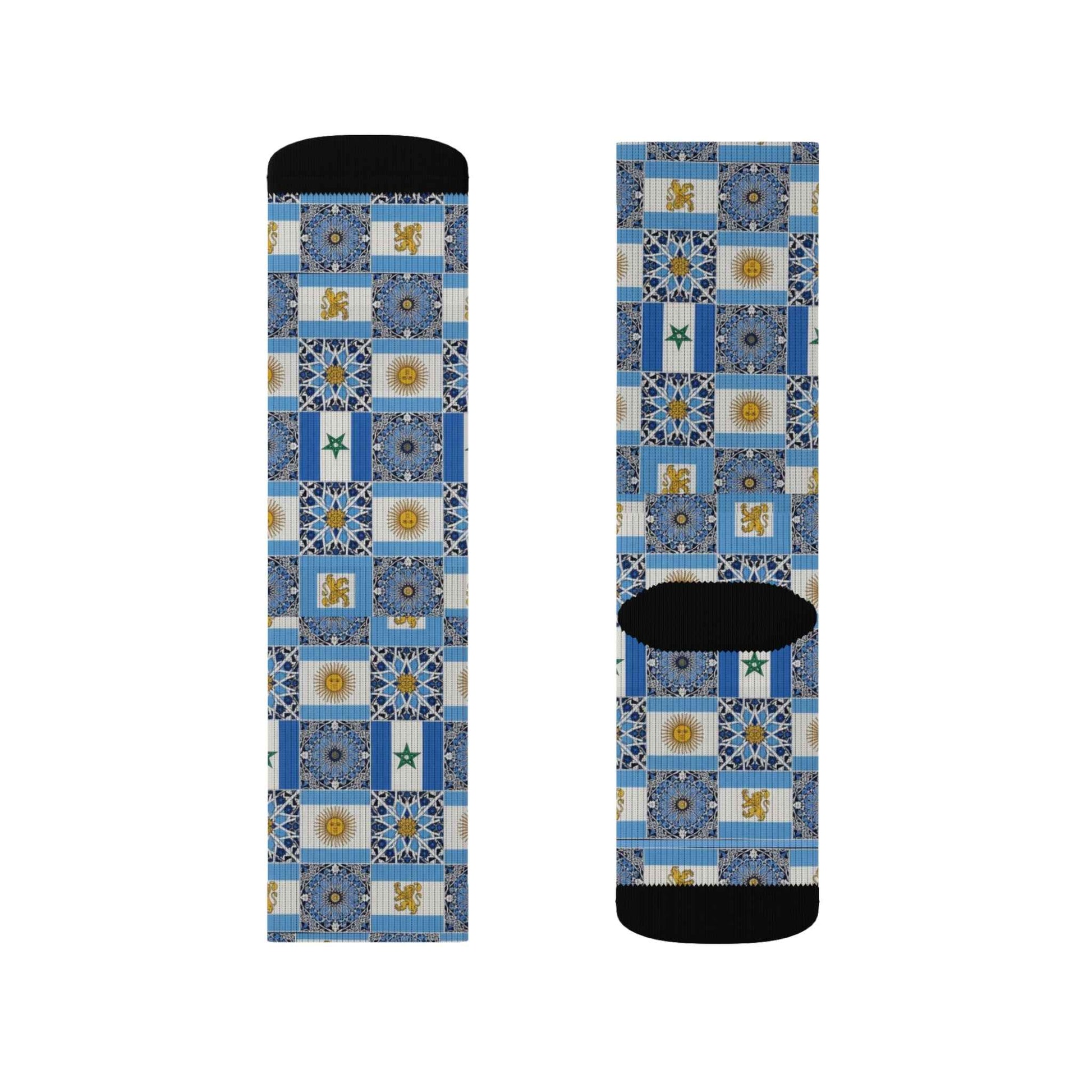 Morocco Argentina Patterned Socks - Limited Edition U20 World Cup Supporter Collection