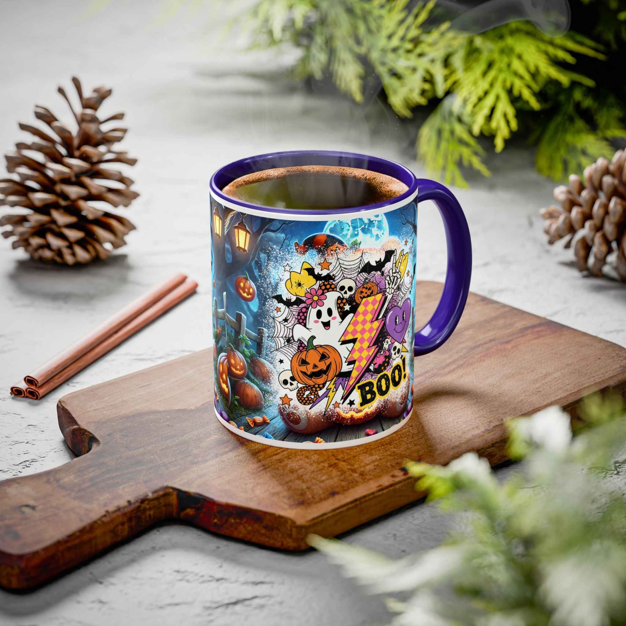 Halloween-Themed Colorful Mug for Scary Fun and Spooky Trick-or-Treat Adventures