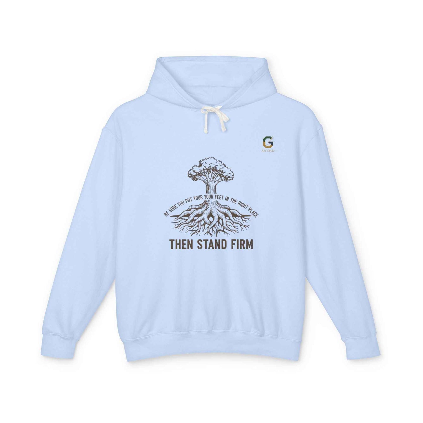 Inspirational Lightweight Hoodie for Men and Women - Then Stand Firm