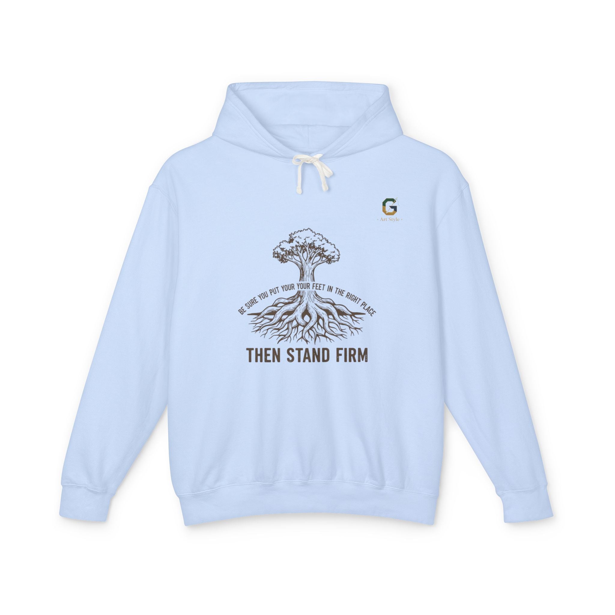 Inspirational Lightweight Hoodie for Men and Women - Then Stand Firm
