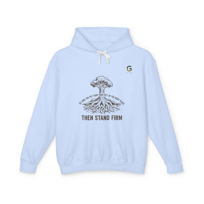 Inspirational Lightweight Hoodie for Men and Women - Then Stand Firm