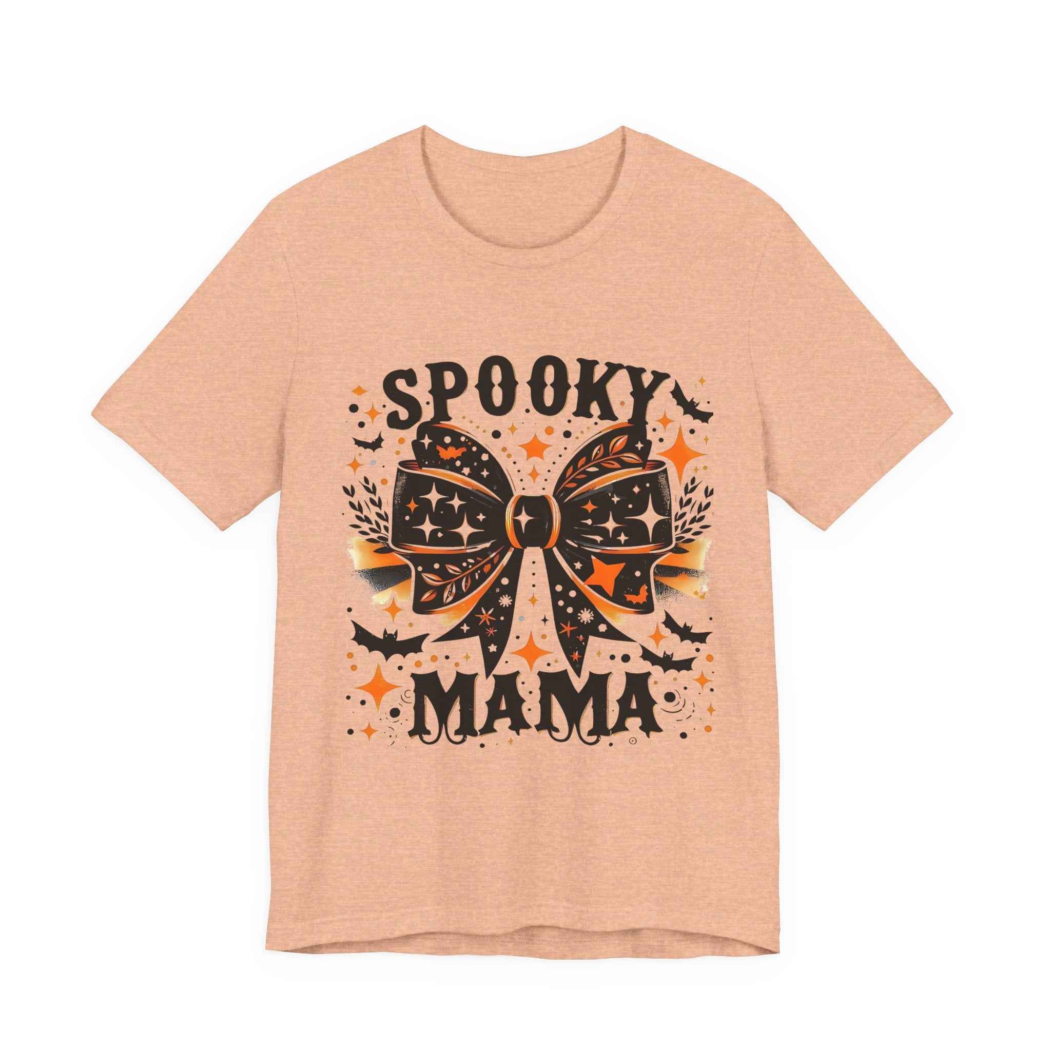 Spooky Mama T-Shirt - Unisex Jersey Tee for Halloween, Family Events, Gifts for Moms, Autumn Fashion, Casual Wear