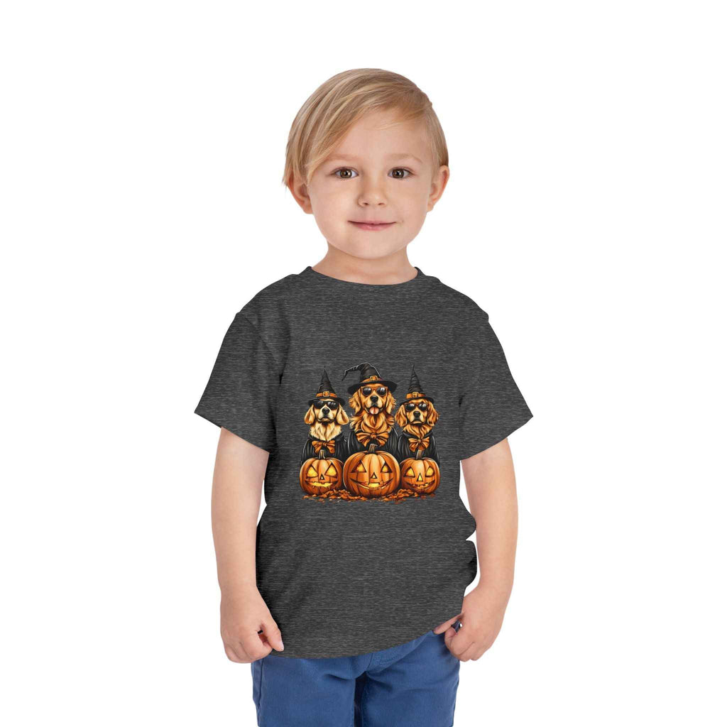 Halloween Puppy Witch Tee - Cute Toddler Shirt for Kids' Halloween Fun
