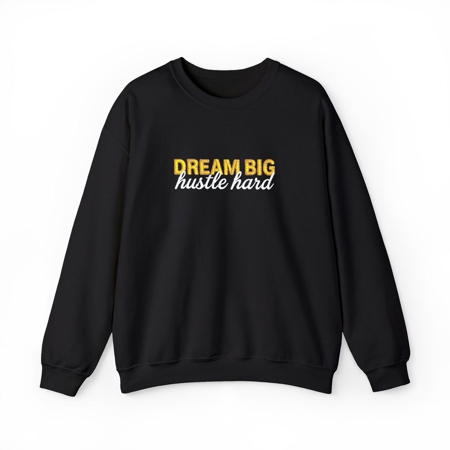 Dream Big Floral Sweatshirt - Inspirational Crewneck Pullover "Dream Big, Sparkle Fierce" - Ghita Shop