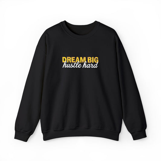 Dream Big Floral Sweatshirt - Inspirational Crewneck Pullover "Dream Big, Sparkle Fierce" - Ghita Shop