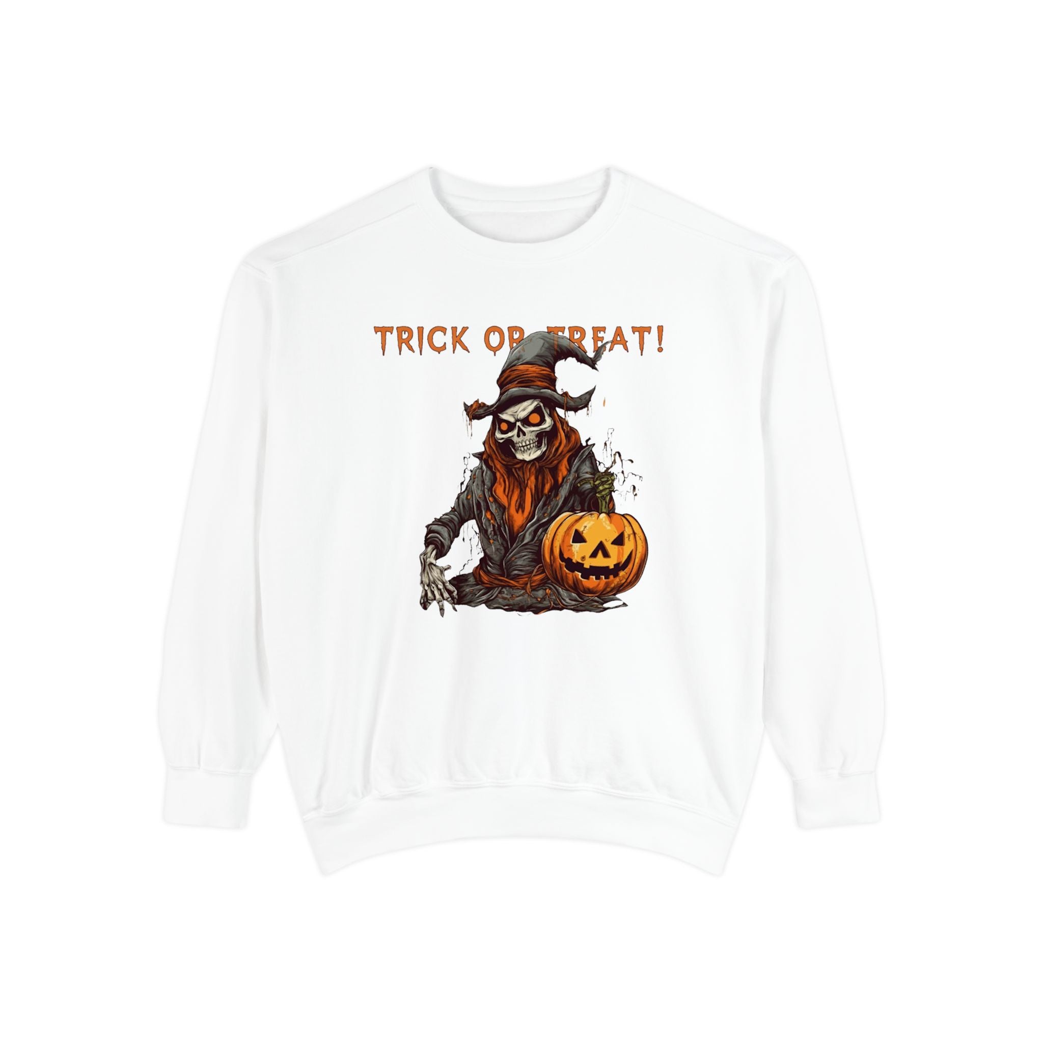Halloween Graphic Sweatshirt – Unisex Trick or Treat Fall Sweater - Ghita Shop