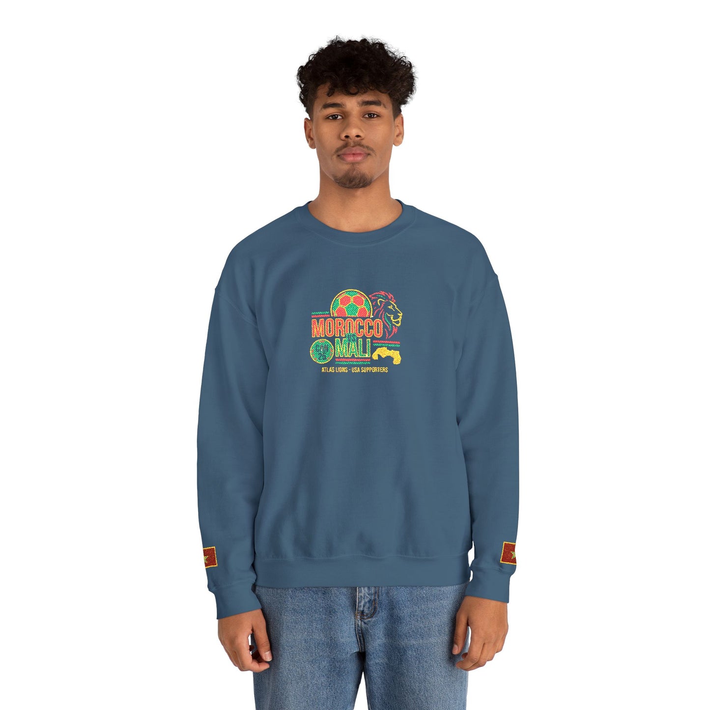Morocco Mali Crewneck Sweatshirt - Show Your Support for Morocco in the USA