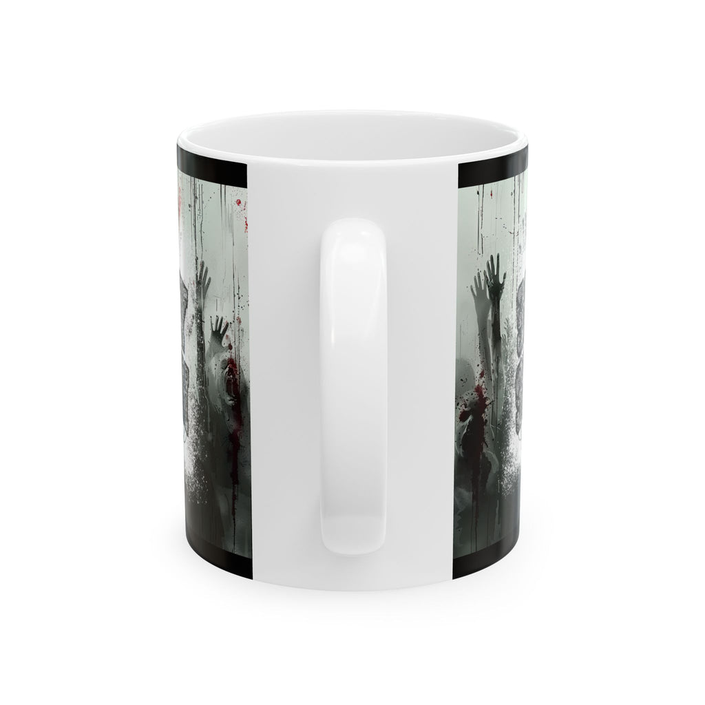Spooky Scary Ceramic Mug, Halloween Mug, Horror Coffee Cup, Unique Gift - Ghita Shop