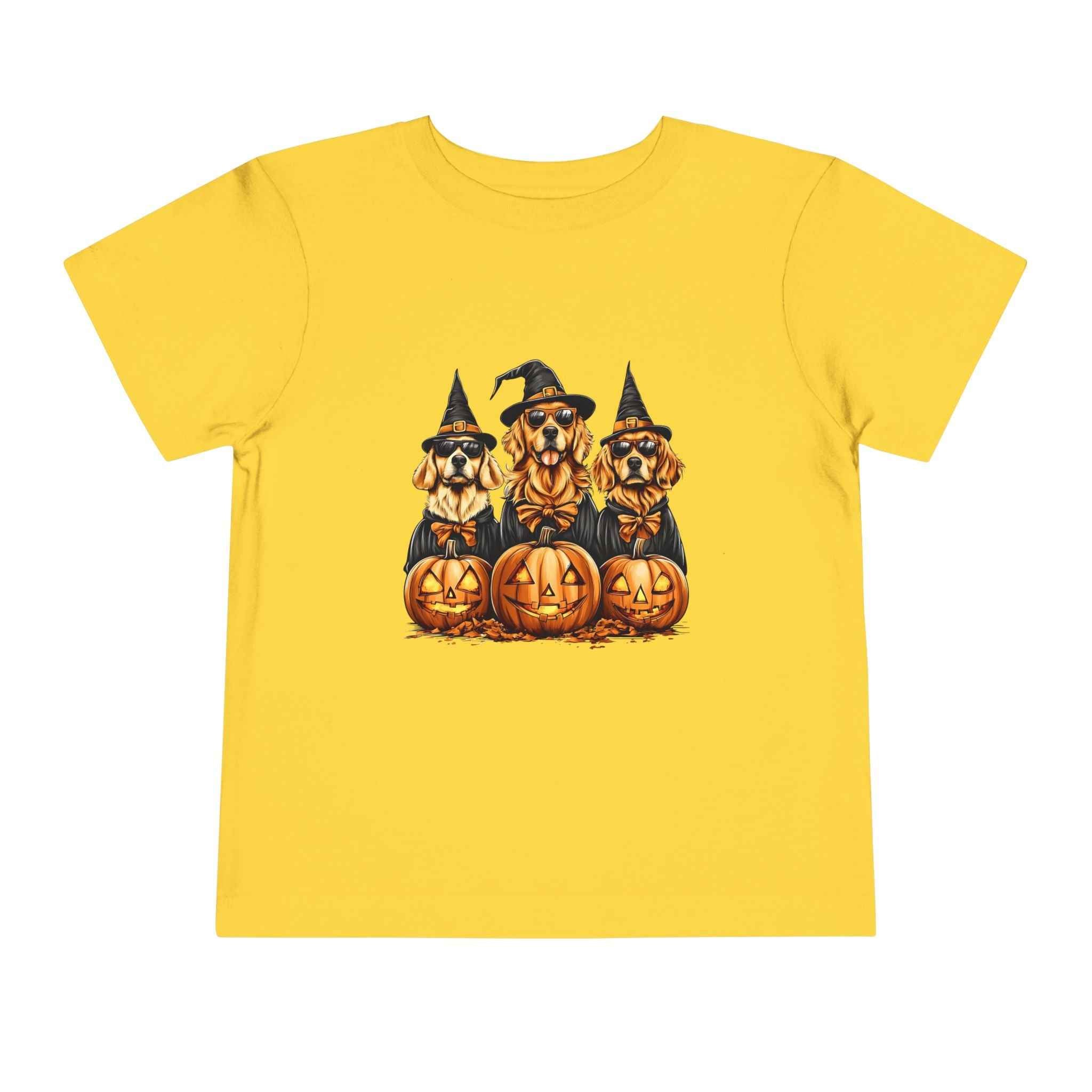 Halloween Puppy Witch Tee - Cute Toddler Shirt for Kids' Halloween Fun