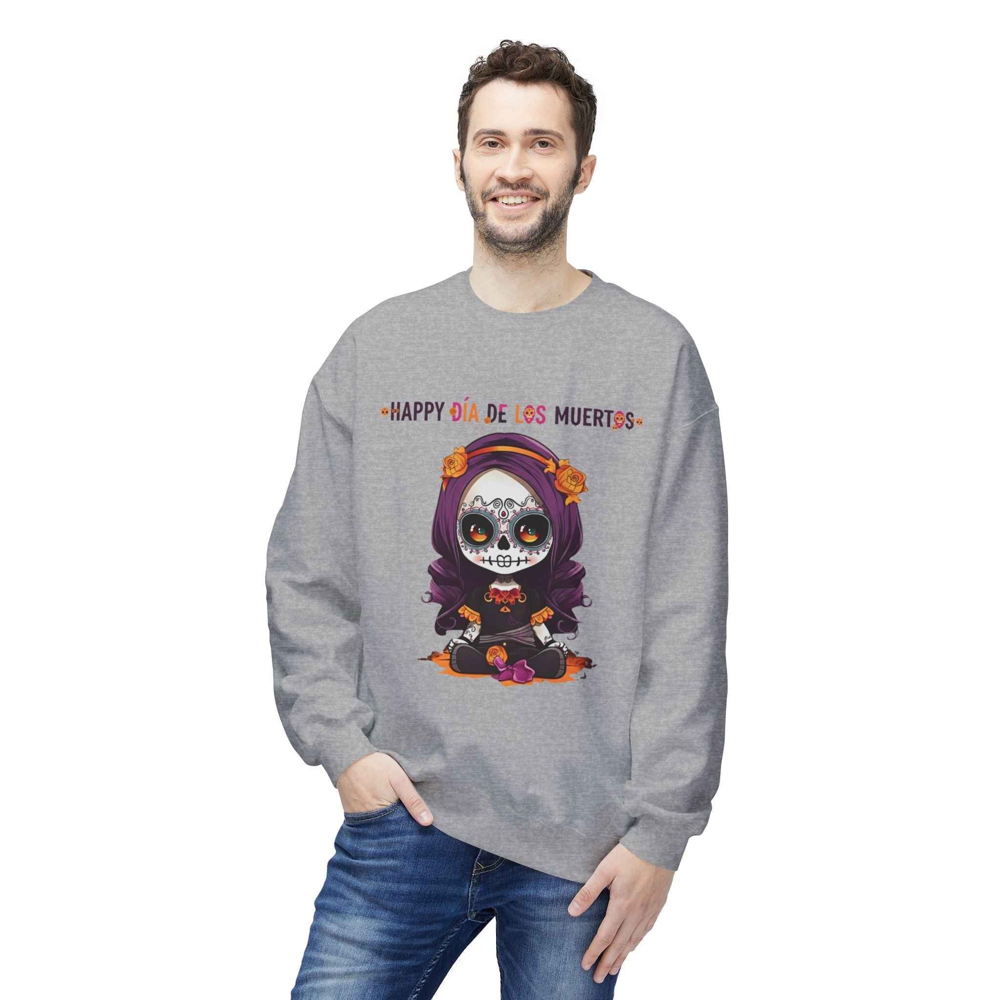 Día de Los Muertos Sweatshirt - Day of the Dead Fleece Crewneck for Festive Comfort