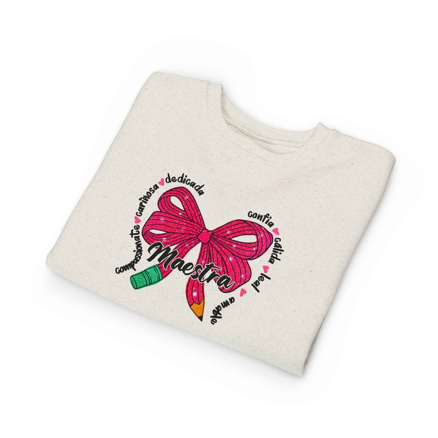 Toddler Sweatshirt with Bow Design in Colorful Style