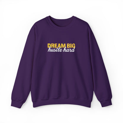 Dream Big Floral Sweatshirt - Inspirational Crewneck Pullover "Dream Big, Sparkle Fierce" - Ghita Shop