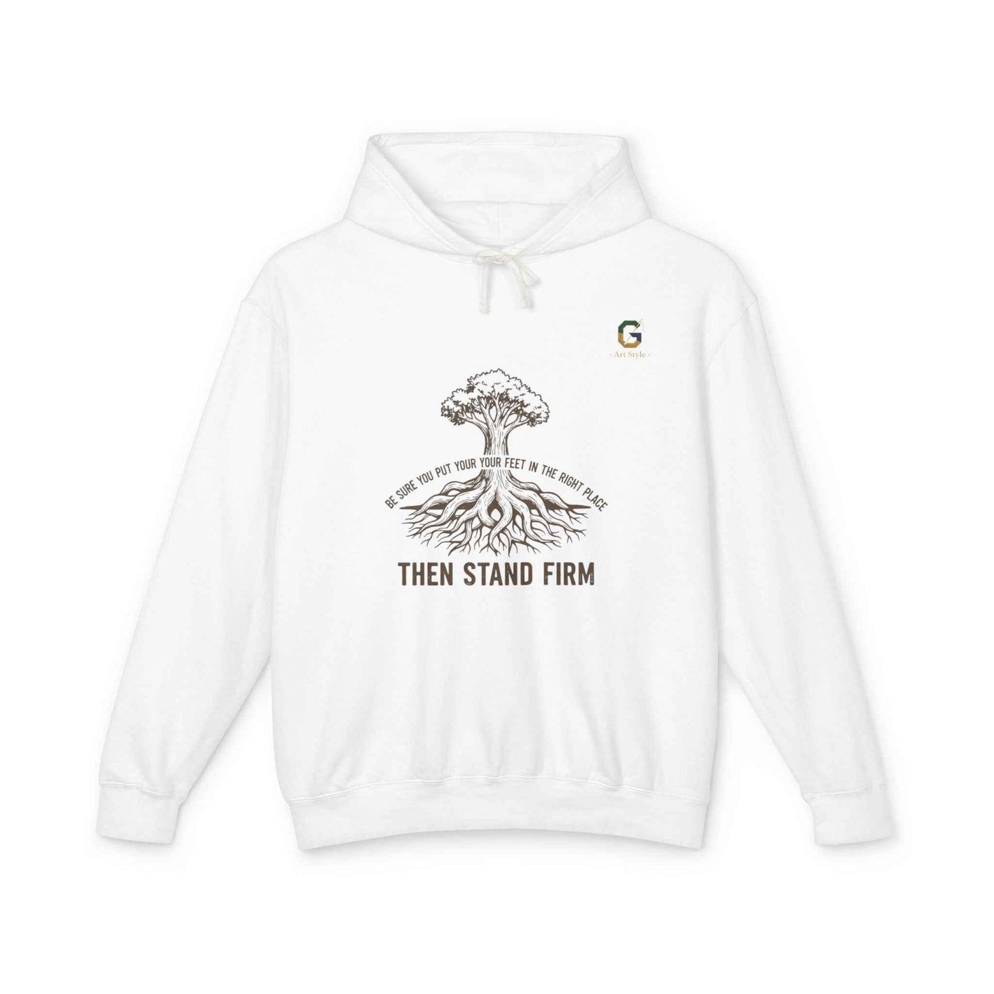 Inspirational Lightweight Hoodie for Men and Women - Then Stand Firm