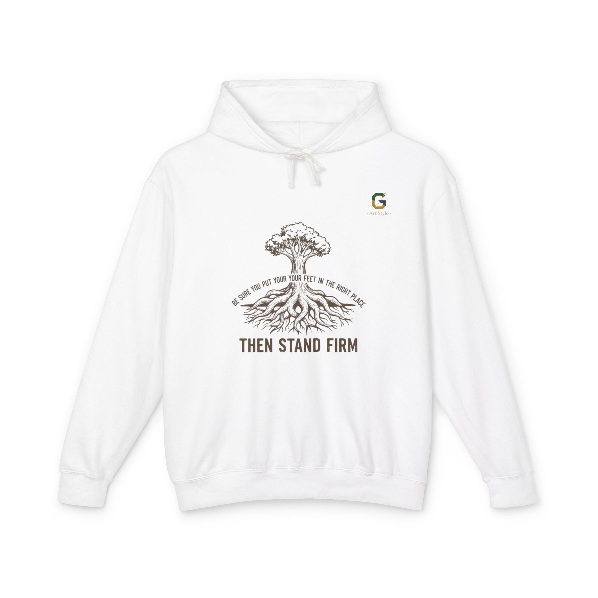 Inspirational Lightweight Hoodie for Men and Women - Then Stand Firm