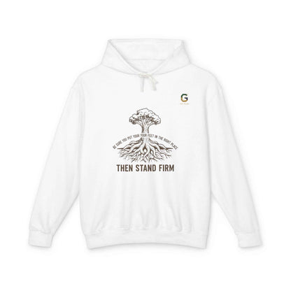 Inspirational Lightweight Hoodie for Men and Women - Then Stand Firm