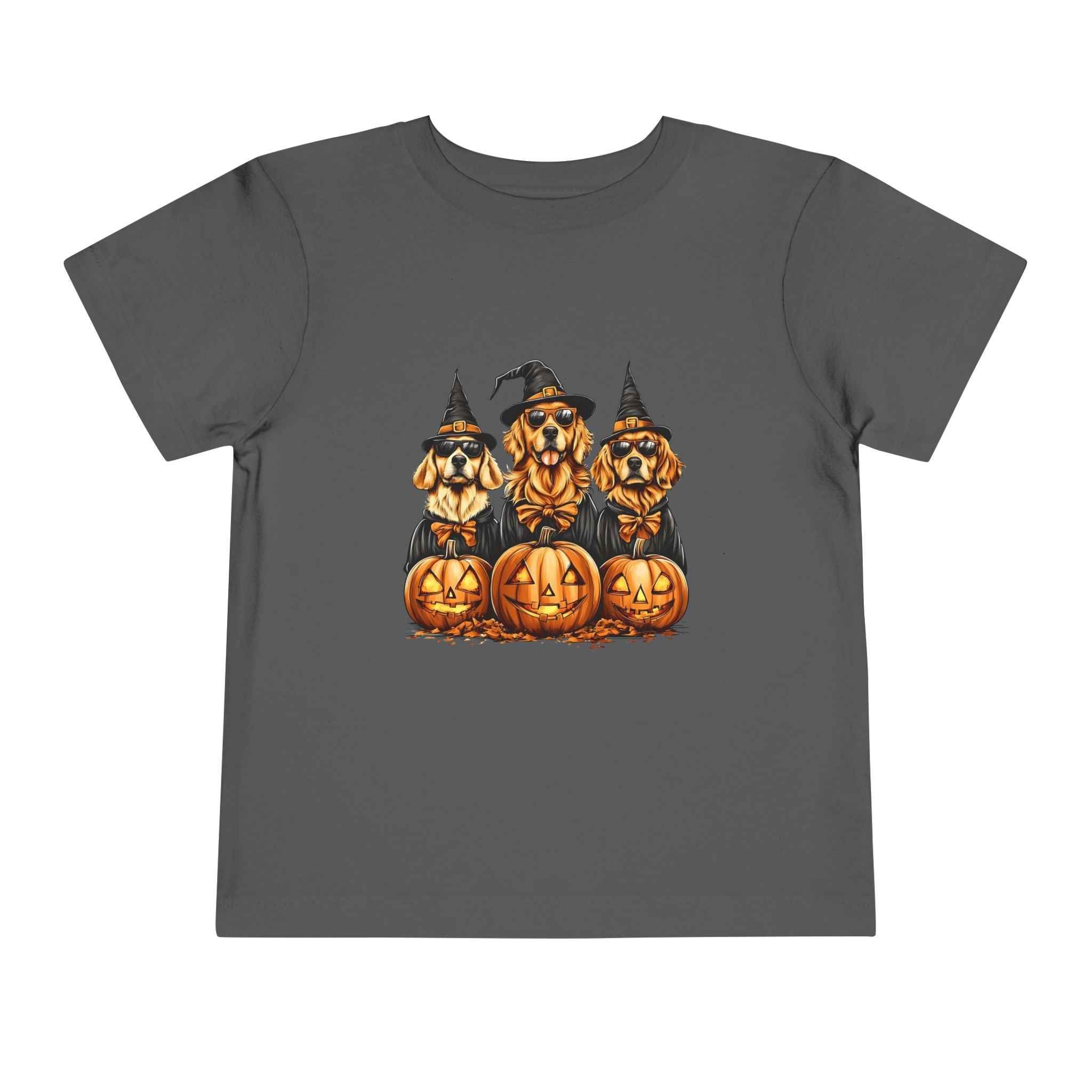 Halloween Puppy Witch Tee - Cute Toddler Shirt for Kids' Halloween Fun