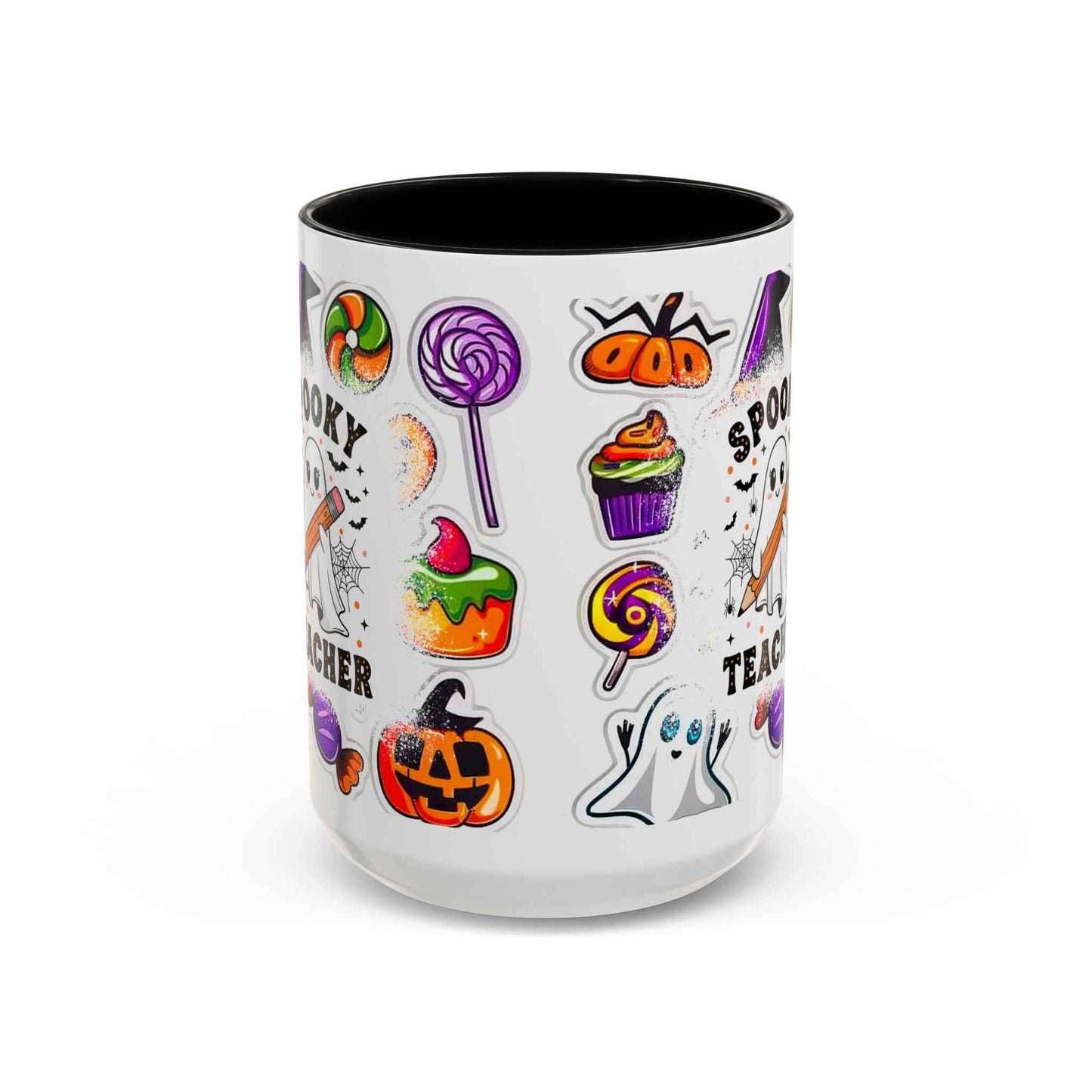 Spooky Teacher Coffee Mug – Adorable Halloween Decor with Cute Ghost Design