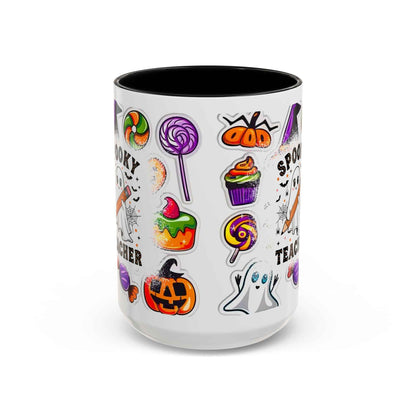 Spooky Teacher Coffee Mug – Adorable Halloween Decor with Cute Ghost Design