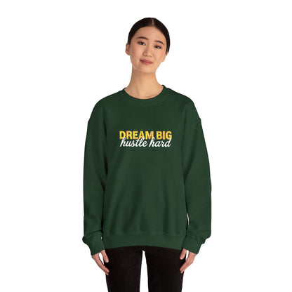 Dream Big Floral Sweatshirt - Inspirational Crewneck Pullover "Dream Big, Sparkle Fierce" - Ghita Shop