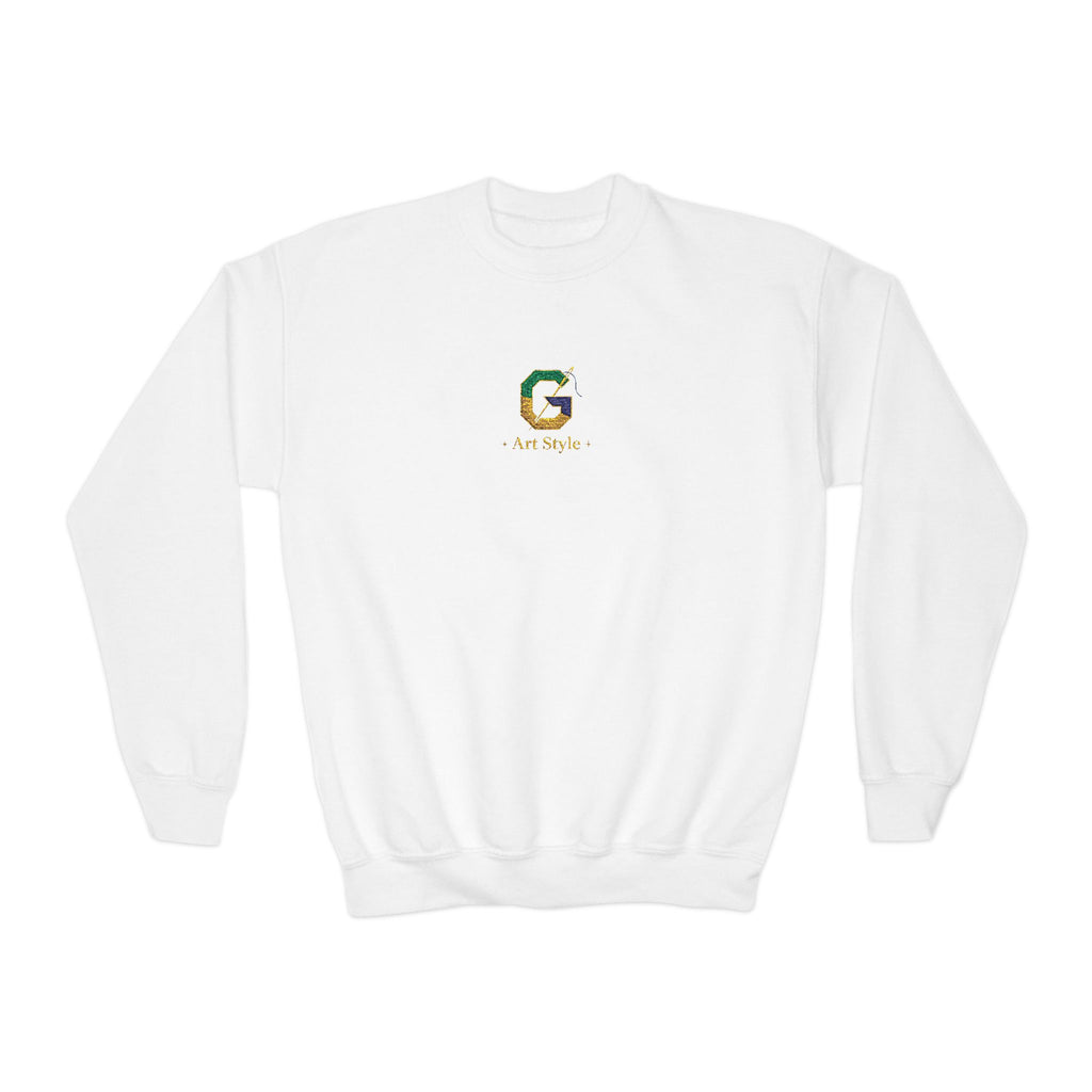 Colorful Letter G Sweatshirt for Youth - Stylish Crewneck Design