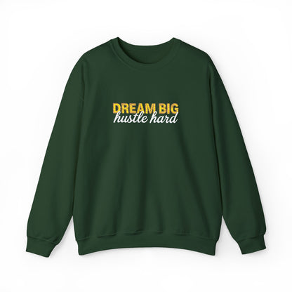 Dream Big Floral Sweatshirt - Inspirational Crewneck Pullover "Dream Big, Sparkle Fierce" - Ghita Shop