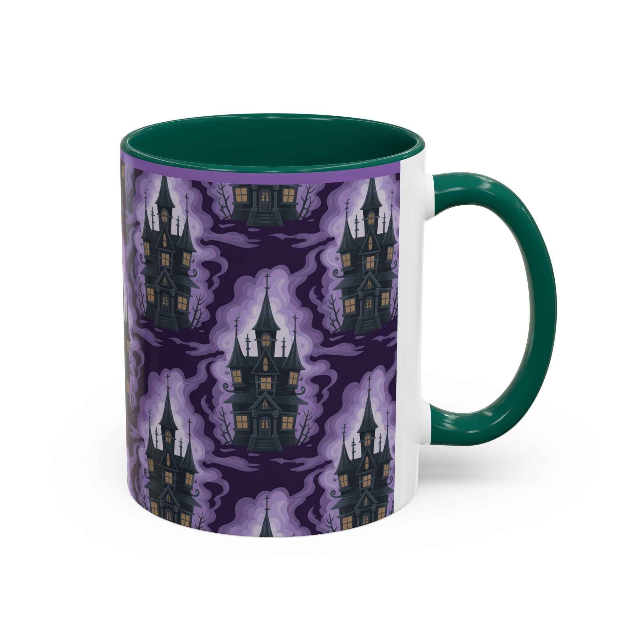 Haunted Castle Coffee Mug - Gothic Halloween Drinkware for Spooky Sips