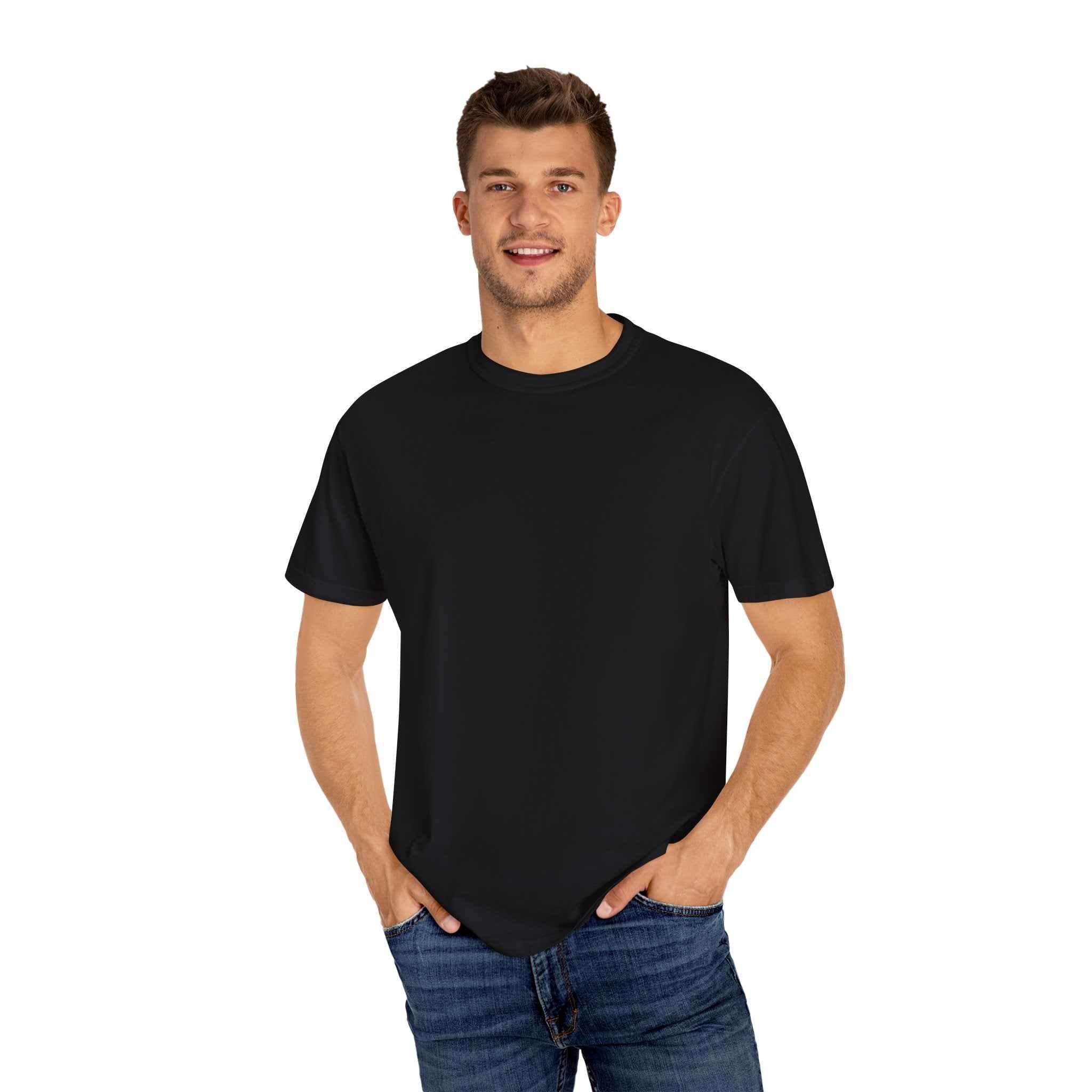 Garment-Dyed T-Shirt with Unique Design for Effortless Casual Style