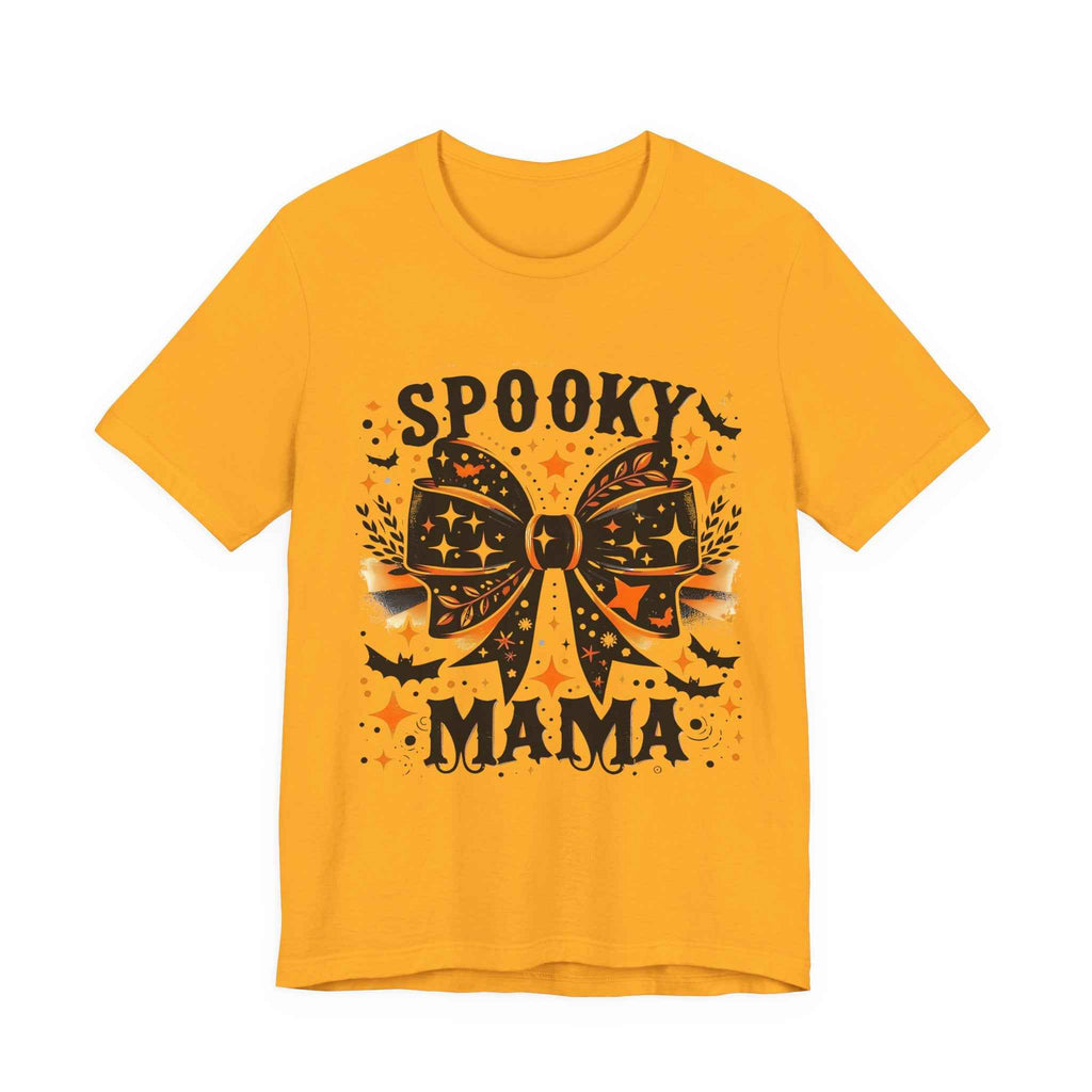 Spooky Mama T-Shirt - Unisex Jersey Tee for Halloween, Family Events, Gifts for Moms, Autumn Fashion, Casual Wear