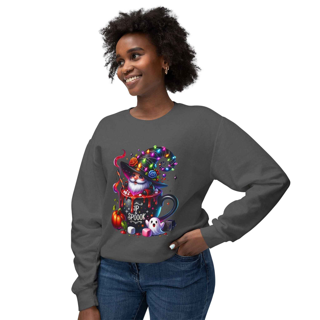 Spooky Cat Sweatshirt - Unisex Crewneck for Cat Lovers | Unique Autumn Apparel