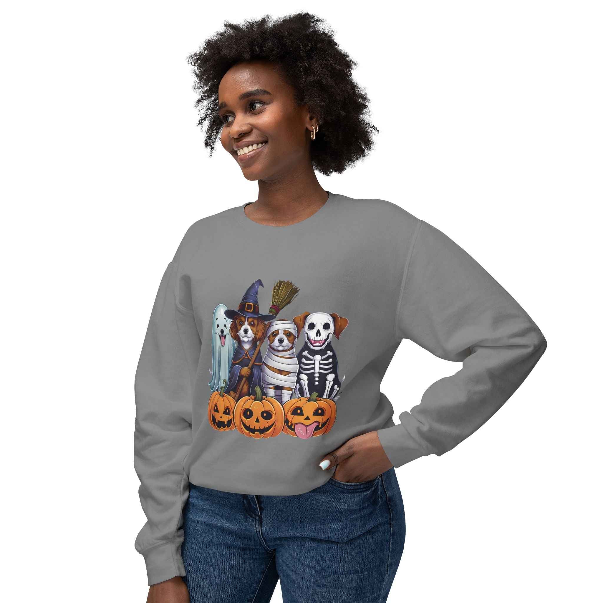 Halloween Dog Sweatshirt – Spooky Pet Crewneck for Your Furry Friend