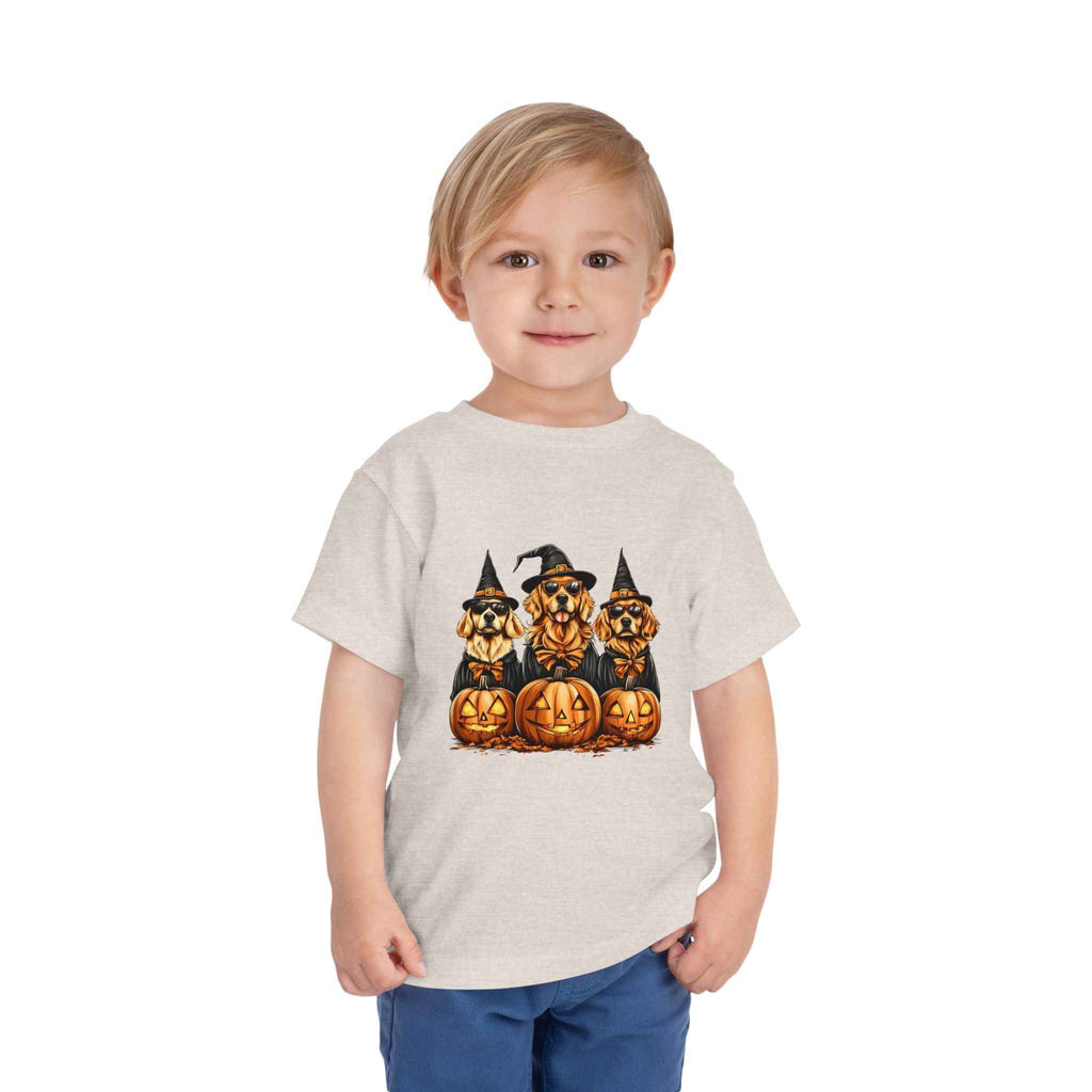 Halloween Puppy Witch Tee - Cute Toddler Shirt for Kids' Halloween Fun