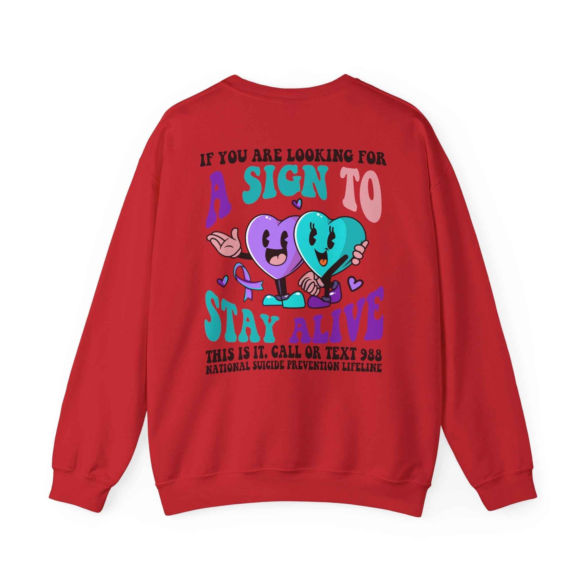 Suicide Prevention Sweatshirt for Mental Health Awareness