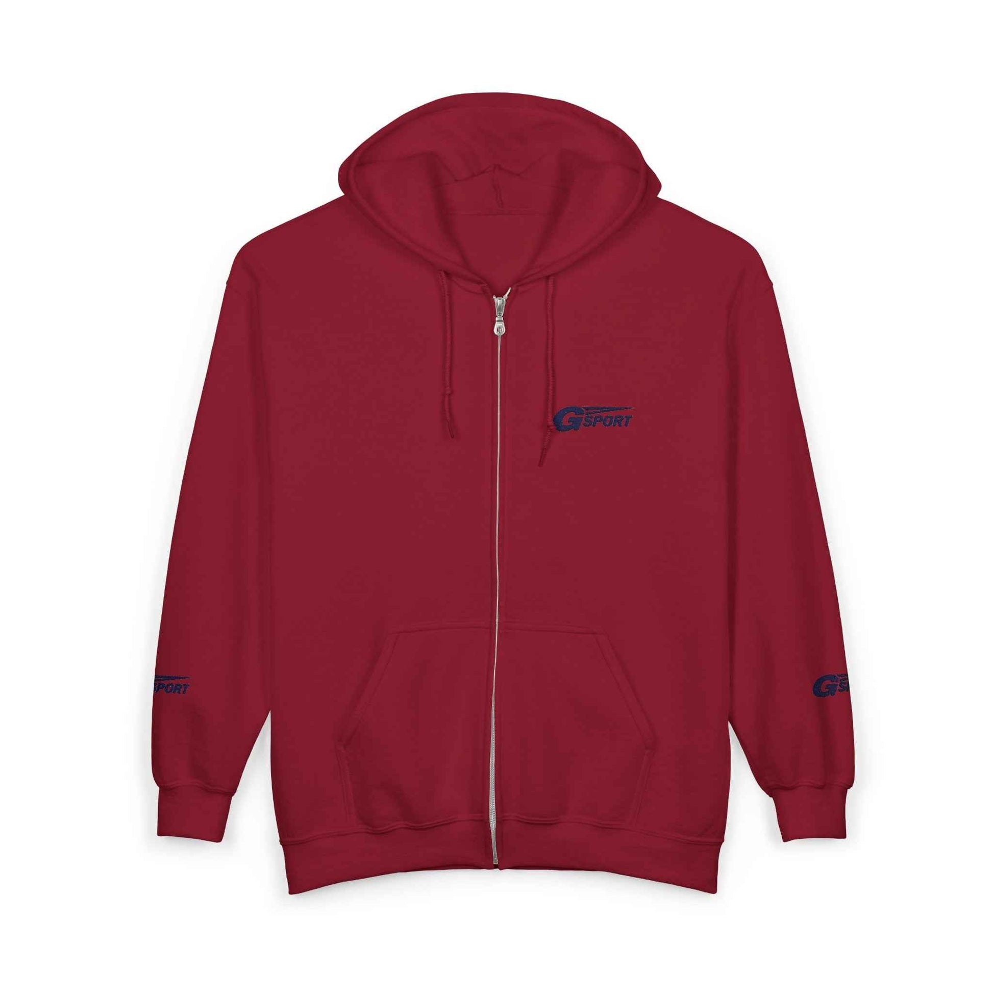 Zip Hoodie with Small Chest Logo – Casual Champion-Inspired Full-Zip Sweatshirt