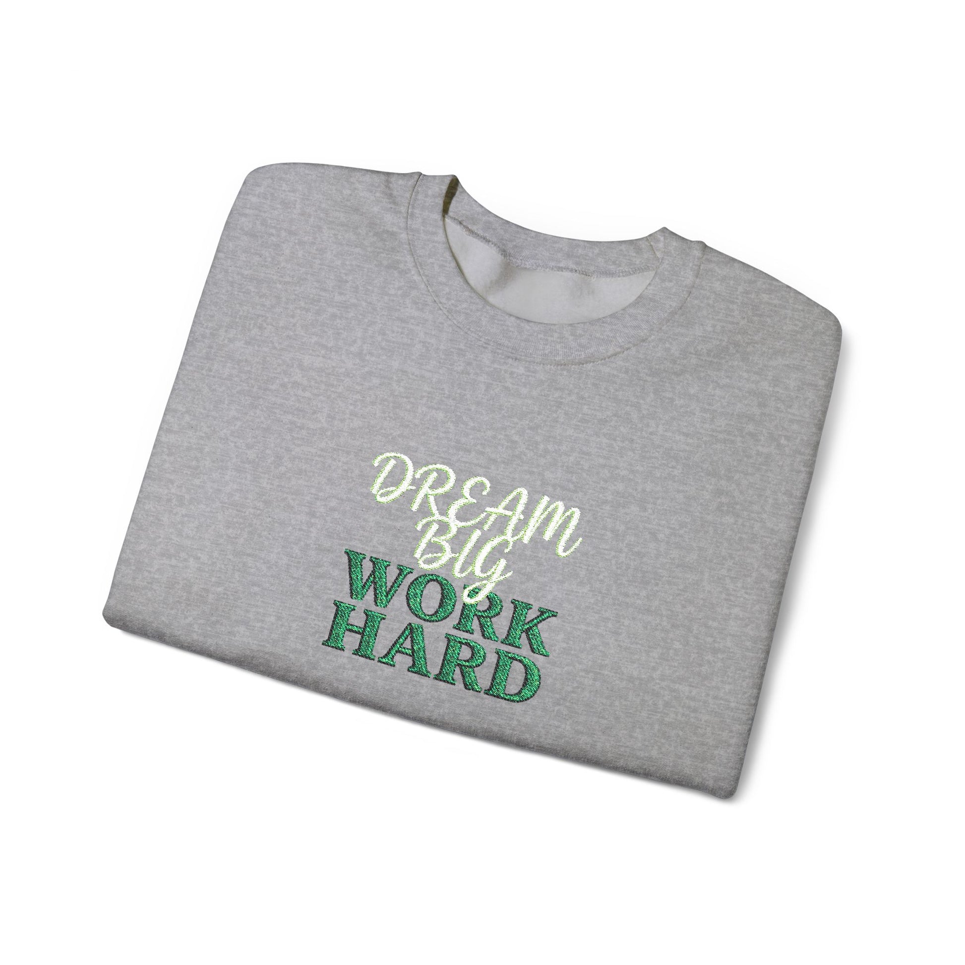 Dream Big Floral Crewneck Sweatshirt — "Dream Big, Sparkle Fierce" Inspirational Pullover - Ghita Shop