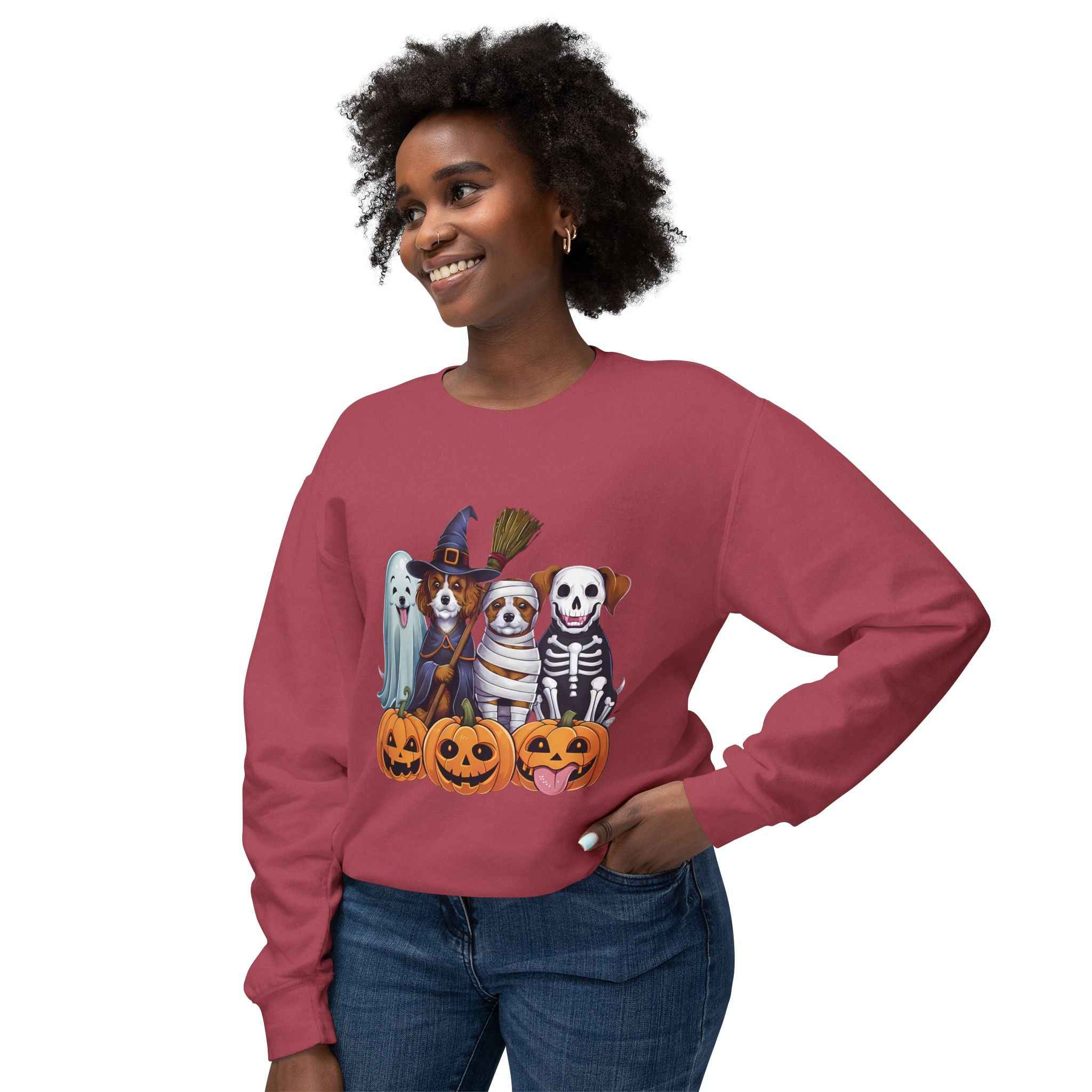 Halloween Dog Sweatshirt – Spooky Pet Crewneck for Your Furry Friend