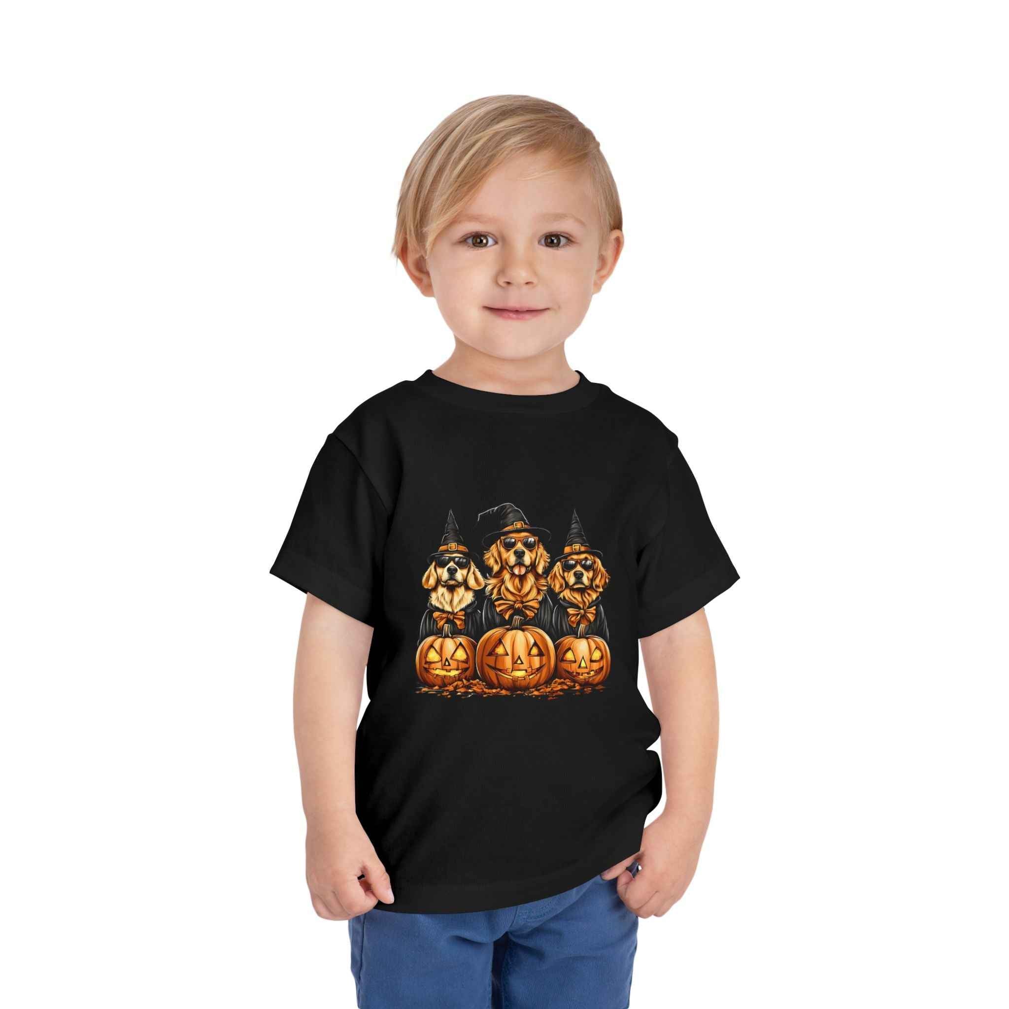 Halloween Puppy Witch Tee - Cute Toddler Shirt for Kids' Halloween Fun