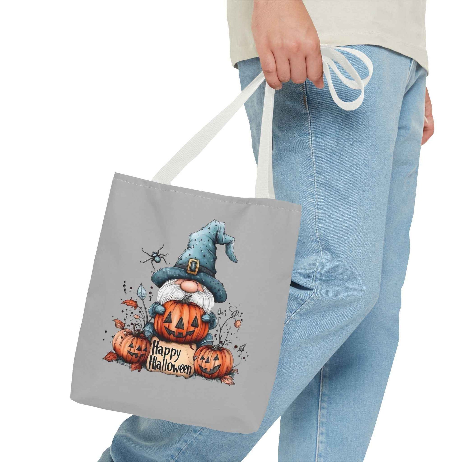 Halloween Mini Tote Bag - Spooky Pumpkin Design for Trick or Treating