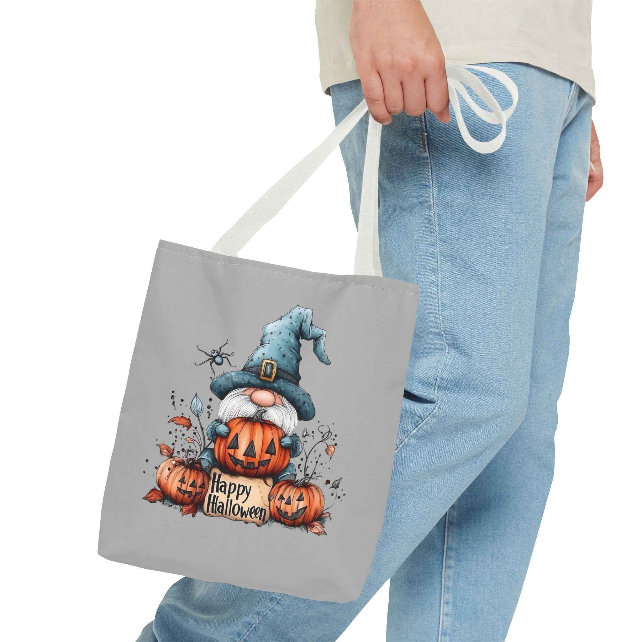 Halloween Mini Tote Bag - Spooky Pumpkin Design for Trick or Treating