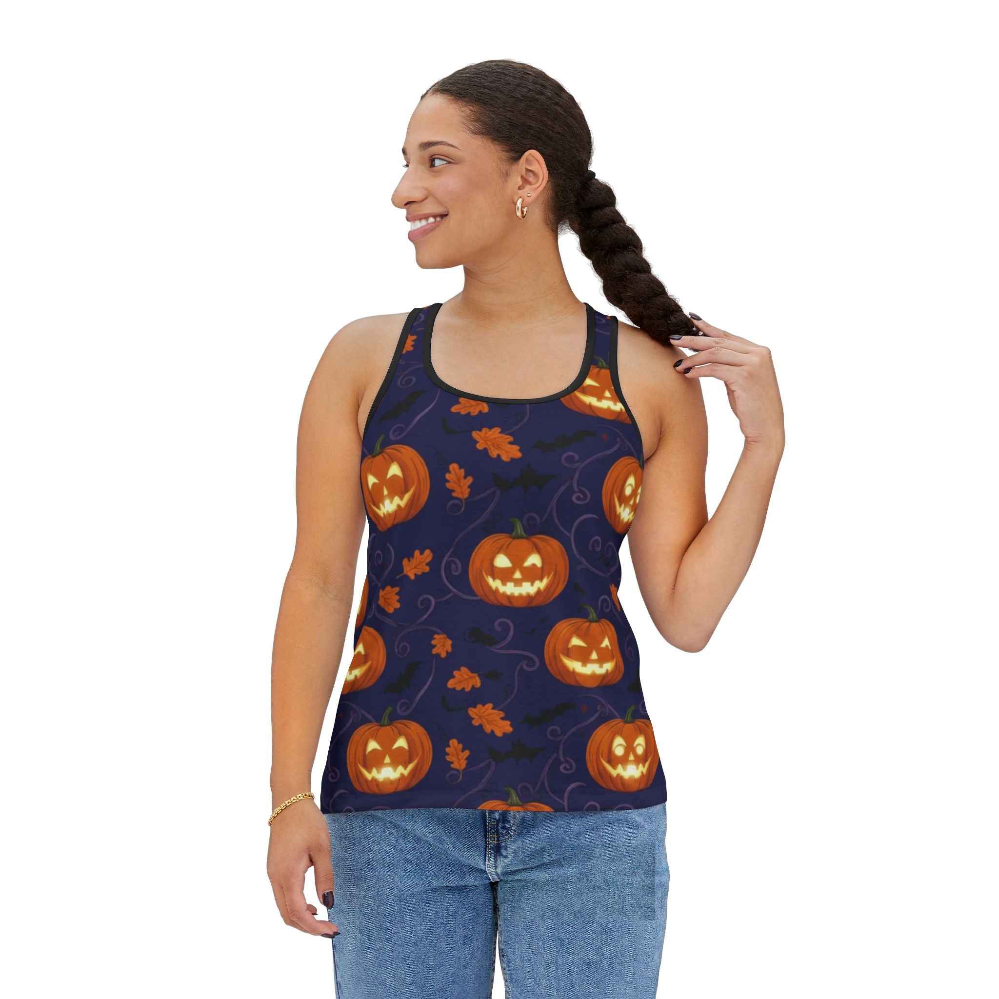 Women's Halloween Tank Top: Spooky Fashion & Autumn Party Wear