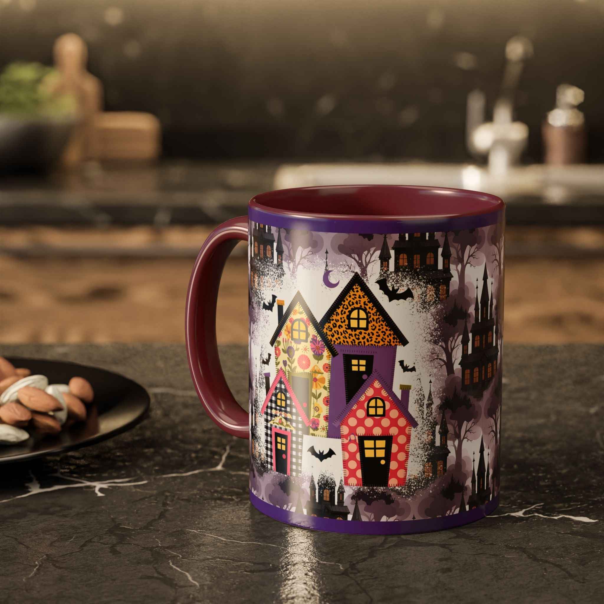 Colorful Halloween Mugs - Unique Witch-Themed Coffee Cup for Spooky Autumn Gifts