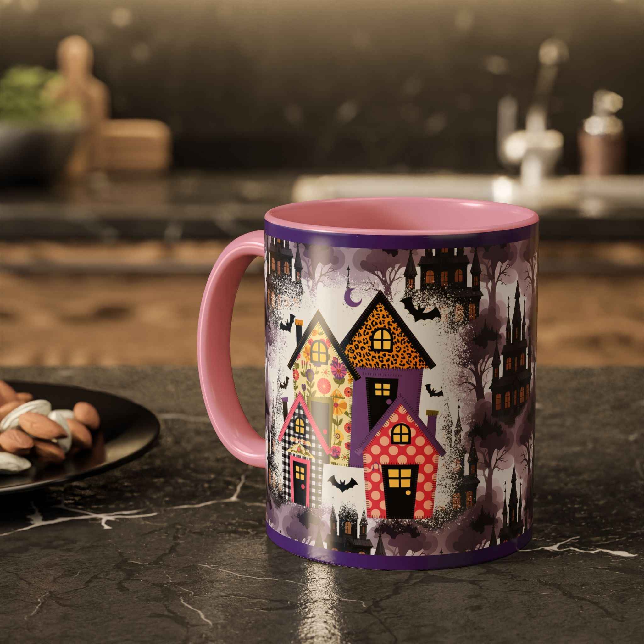Colorful Halloween Mugs - Unique Witch-Themed Coffee Cup for Spooky Autumn Gifts